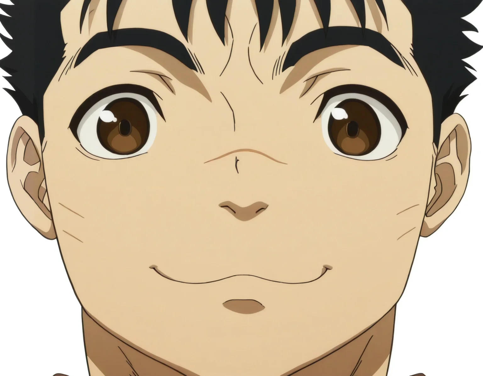 perfect composition, <lora:anime_screencap-Illustrious:0.65> anime screencap, anime coloring, very aesthetic, absurdres, zPDXL, <lora:Pony_DetailV2.0:0.5> <lora:illustrious_quality_modifiers_masterpieces_v1:1>
<lora:G1t5:1> g1t5, 1boy, male focus, <lora:meme_mutsukiface_illustriousXL:0.8> mutsukiface, chibi, portrait, close-up, smile, :3, closed mouth
white background, simple background,