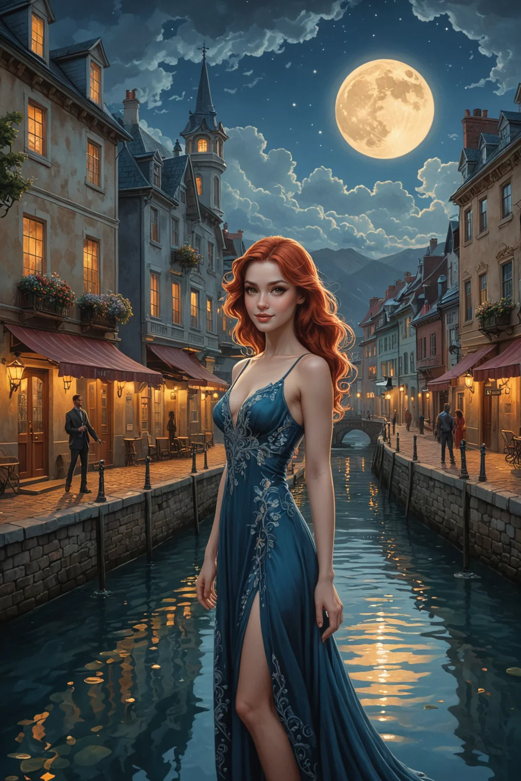 by Kelly Mckernan and Evgeny Lushpin in the style of Paul Chadeisson and Tyler Edlin