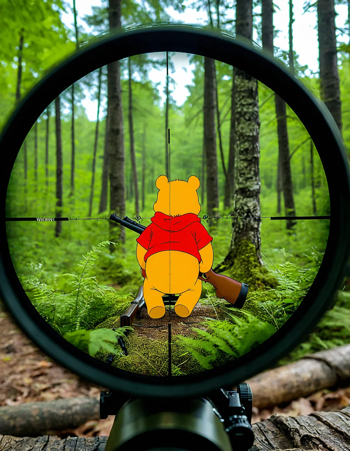 cinematic photo, real, taken on through rifle scope <lora:detailed_notrigger:1> <lora:add-detail-xl:2> <lora:perfection style:0.5> perfection style
<lora:Telescopic sight style:0.75> telescopic, sight, style, winni the pooh, in the forest, crosshairs on his head