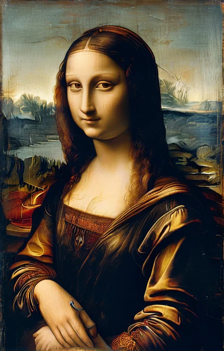 masterpiece,best quality,<lora:tbh191-sdxl:0.9>,illustration,style of Leonardo da Vinci,Mona Lisa,