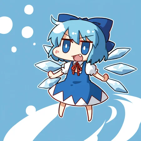 1girl,solo,cirno,chibi,<lora:nineface-chibi-noob1-5:1>