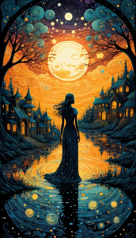 positiv Clip L: james r. eads style - realm of heaven in style of james eads an award-winning, of a bautiful woman, positiv Clip G: james r. eads style - realm of heaven in style of james eads an award-winning, of a skinny Gothic woman, sunset in the background,