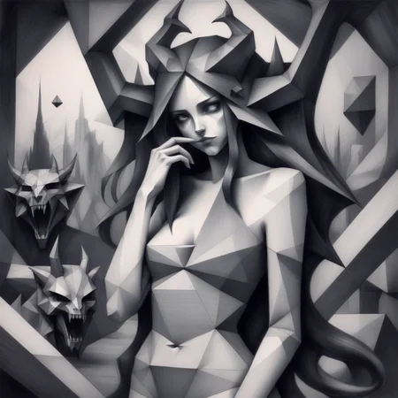 gformix geometric sketch girl in a surreal world of darkness demons in the background
<lora:gformix:0.8>