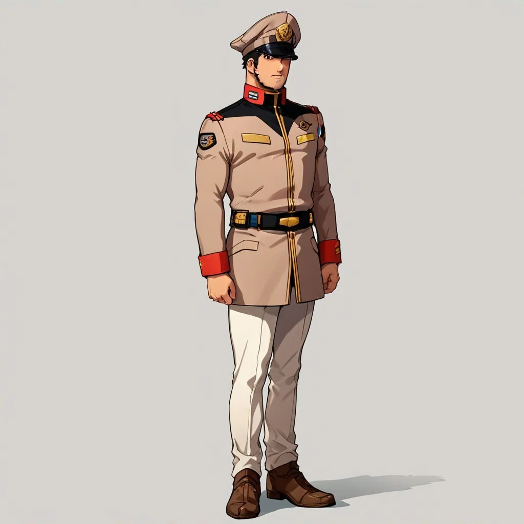 score_9, score_8_up, score_7_up, score_6_up, score_9, score_8_up, eff officer, uniform, hat, man, full body