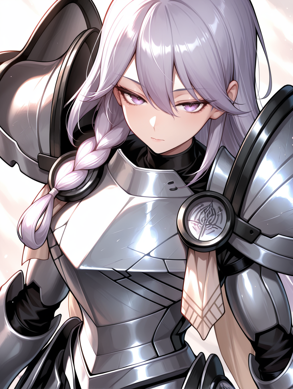 dogmatika fleurdelis, 1girl, silver knight armor, solo, looking at viewer, upper body, closed mouth, silver armored gauntlets, silver shoulder armor, from above, half-closed eyes, ...
masterpiece,best quality,amazing quality,very aesthetic,absurdres,newest,<lora:Dogmatika Fleurdelis & Ecclesia the Virtuous illuXL v1:0.75>,