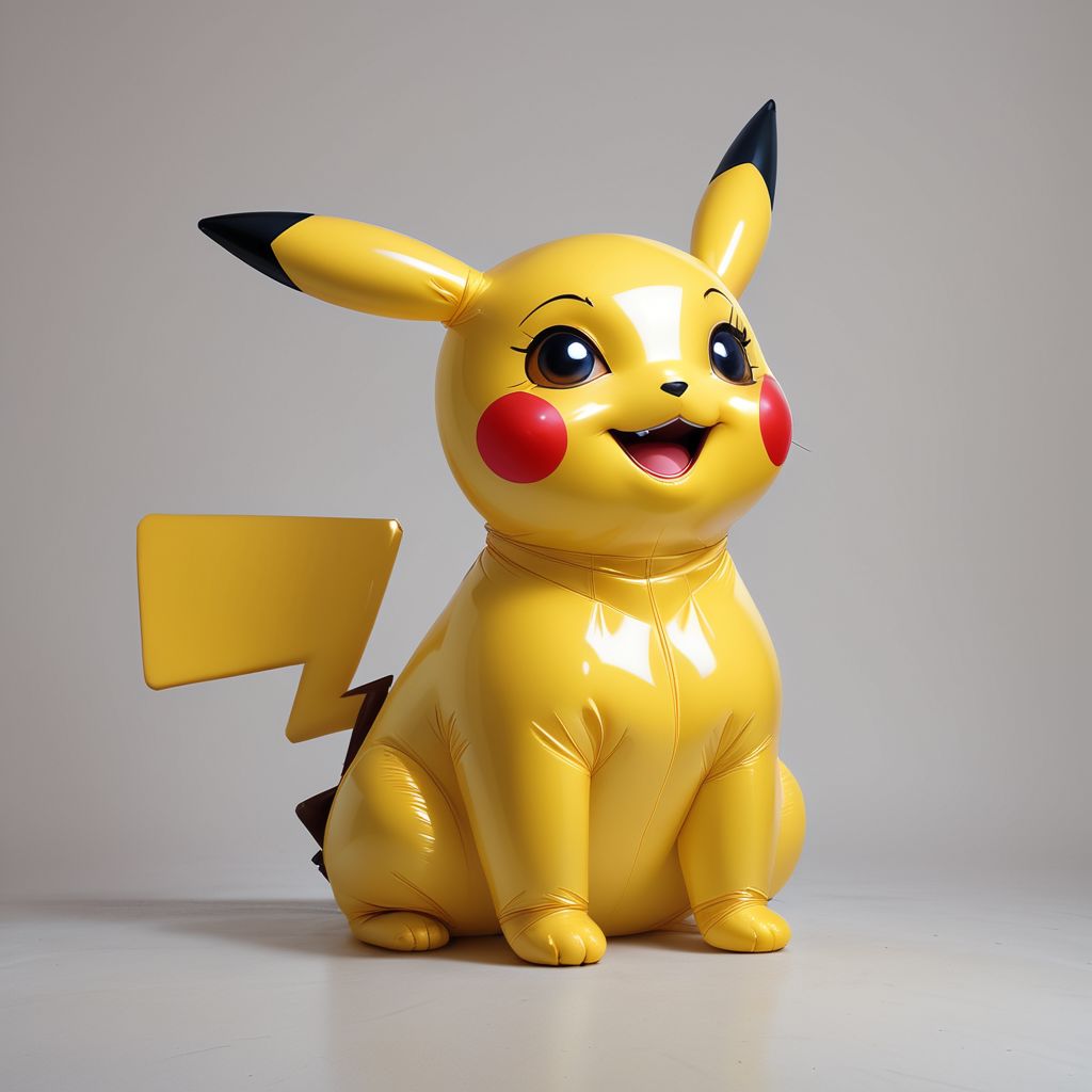 <lora:PikaEvo_V1:1> pikachu, pokemon,solo,score_9, score_8_up, score_7_up, score_6_up, score_5_up, score_4_up, yellow latex suit