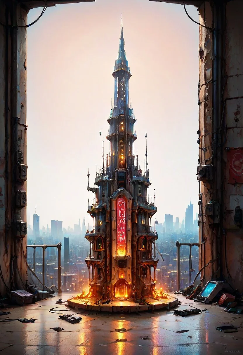 score_9, score_8_up, score_7_up, high detail, digital art, best quality, masterpiece, cityscape, evi@decrepPunk