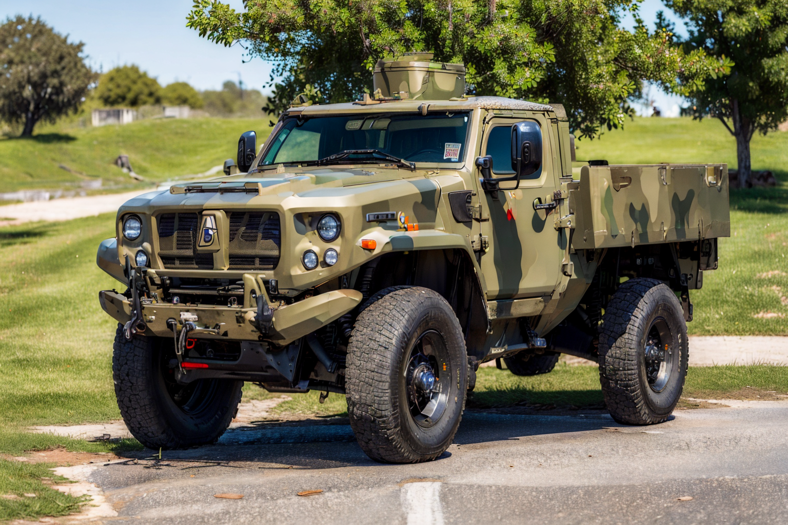 (masterpiece, best quality:1.2), ultra-detailed, woman in sexy army uniform leaning over on truck ArmyCar, (realistic:1.5), <lora:Valencia_v1.1:0.6>  <lora:EdobArmyCars_v1.0:0.6>