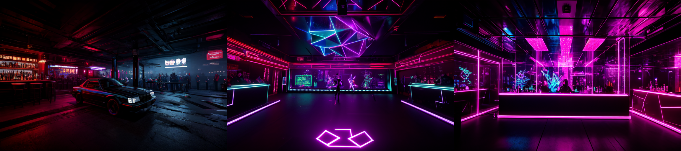 highly insanely detailed, masterpiece, top quality, best quality, highres, 4k, 8k, RAW photo, (very aesthetic, beautiful and aesthetic), 
__lazy-wildcards/subject/env-bg-interior/cyberpunk_club/prompts__, 
<lora:Cyberpunk_Club:0.5>, 
(1girl:1.3), 1other, 
__lazy-wildcards/dataset/background__,âââ