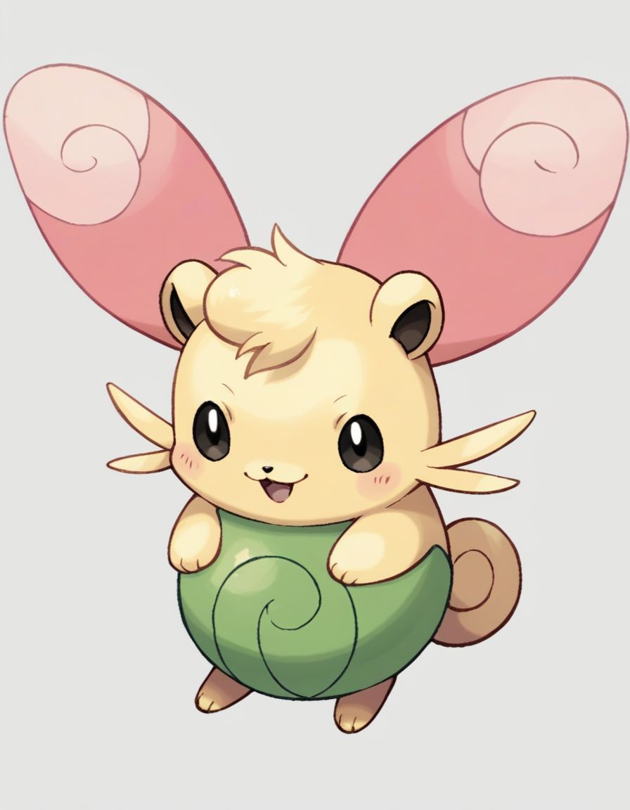 score_9,score_8_up,score_7_up,  <lora:Navi_PokeDnaGen1_PonyXL_S1-000007:0.8> ,  nv-pokegen1,  hamster , Fairy-Type, cute, pastel colors,  Pink Color,  Wings,  ,