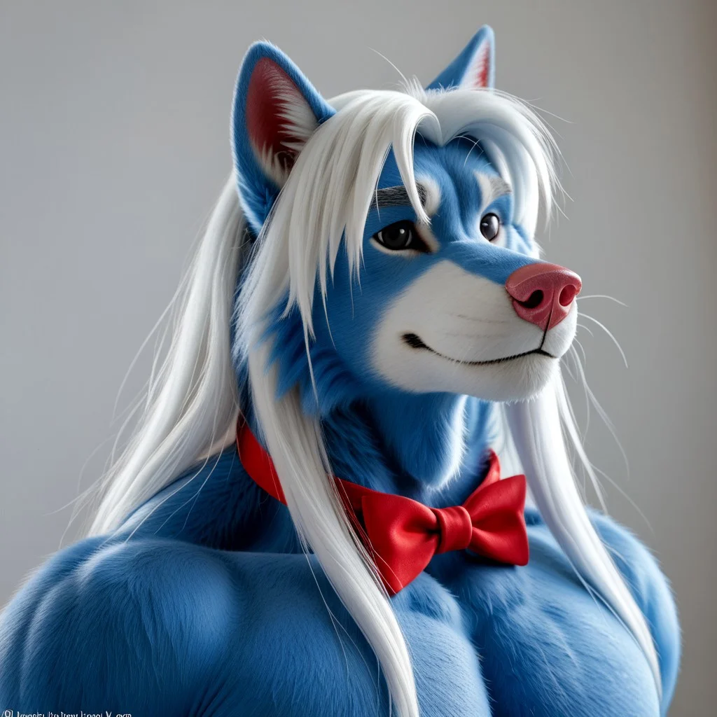 score_9, score_8_up, score_7_up, score_6_up, score_5_up, score_4_up, score_4, source:furry, detailed face, detailed eyes, detailed fur, furry male, solo, 1boi,
BREAK
Wilford Wolf, anthropomorphic Wolf, cartoon wolf long hair, white hair, white snout, pink nose, pink inner ears, red bowtie, cutoff jeans, digit-grade legs, white toes, white sole, black eyes, white tail, long tail, muscular male, bodybuilder
BREAK
<lora:add-detail-xl:1.5>
<lora:DetailedEyes_V3:1>