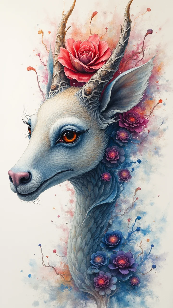 Watercolor, hyperdetailed, artistic