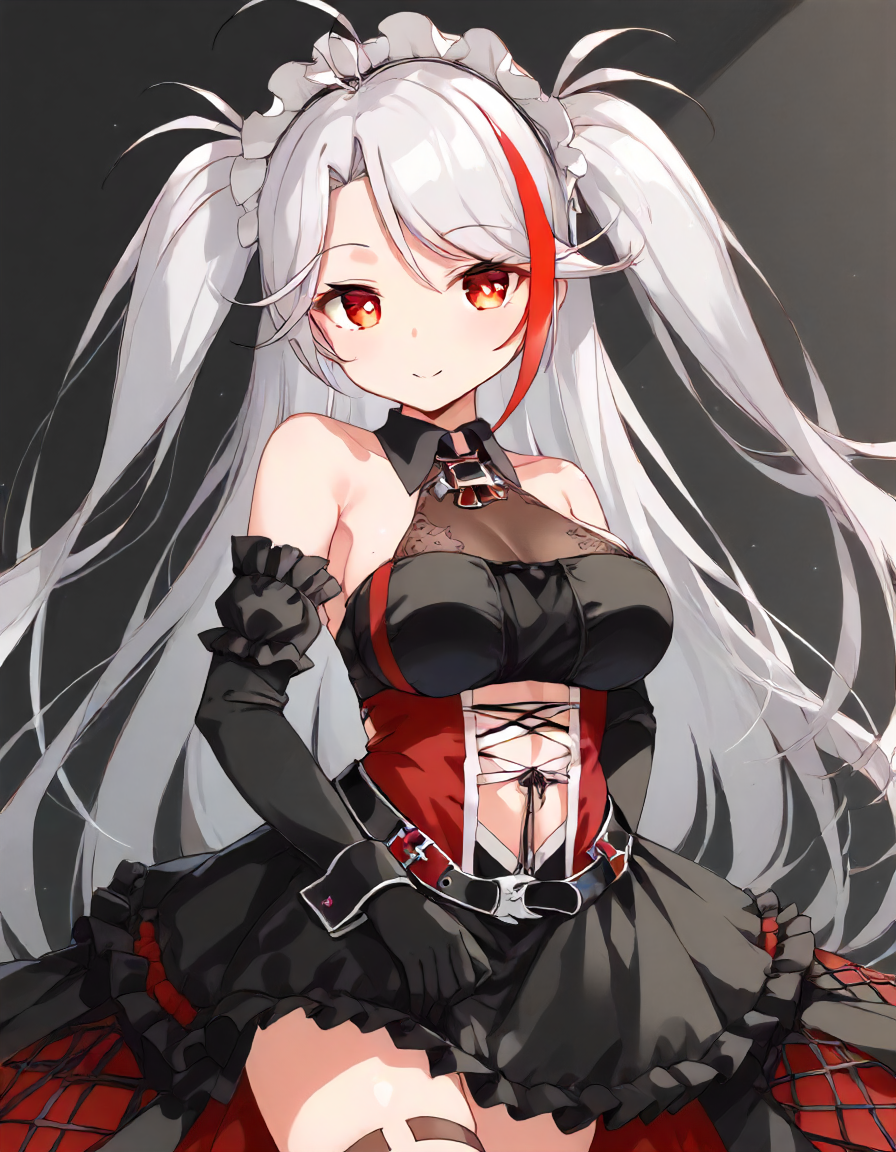 <lora:prinz_eugen_XL_pony_v1:1>1girl, prinz eugen \(azur lane\),maid,, BREAK score_9, score_8_up, score_7_up, BREAK source_anime, rating_explicit, best quality, masterpiece, uncensored,<lora:sdxl_lightning_4step_lora:1>(clear eyes:1.2),clear art,zPDXLpg