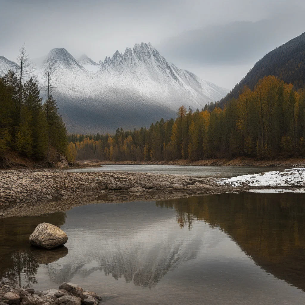 mountain, water, cloud, mountainous horizon, rock, snow, nature, river, forest, reflection