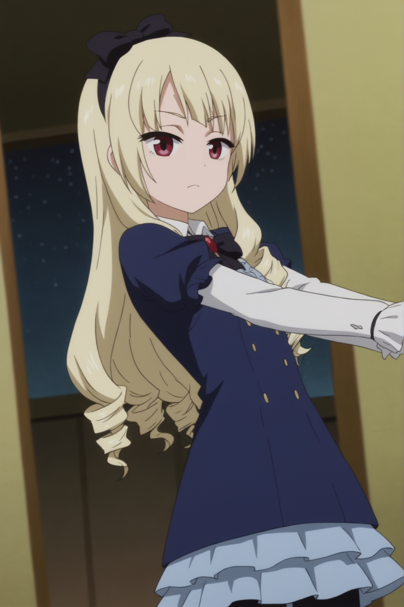 rating_all, anime screencap, flat colors, flat shadows, Rinko Ogasawara <lora:Shirobako-Rinko_Ogasawara-PDXL:0.7>  <lora:sdxl_lightning_4step_lora:1>