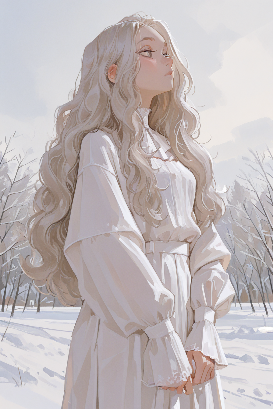 best quality, masterpiece, very awa, absurdres,   <lora:nhl-001:0.4>, nhl-001,<lora:96YOTTEA-WAI:0.4>, <lora:InCaseIL:0.6>, western cartoon, <lora:torikun_illust:0.6>, <lora:MoriiMee_Gothic_Niji_Style_Illustrious_r1:0.5>, <lora:FKEY:0.3>
a girl, white gold wavy long hair, thick hair,