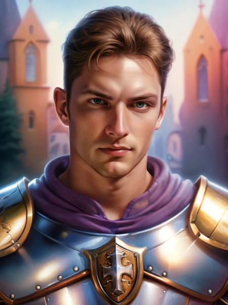 bgport style, realistic, photo, detailed pastel oil painting illustration, close up focus, light leak, reflections,
human male paladin
<lora:bgportrait4:.5>