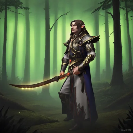 score_9, score_8_up, score_7_up, source_anime, professional photo of AlithAnar, pointy ears, dark brown hair, armor, holding a longsword, elven blade, standing in a sunny forest, elven magical forest, pixies, glowing lights amidst the boughs, fairy realm, <lora:AlithAnar:0.8> <lora:Classic Fantasy:0.65> FANTASY, CLASSICFANTASY, CLASSICFANTASY ART,