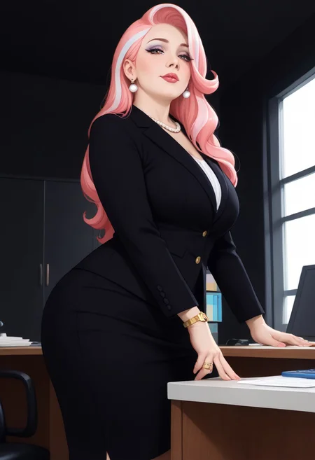 raw photo of over 64 yo chubby milf CEO in office,bright office,domineering milf boss,BBW,domineering mistress,Iron Lady,elite women((modern large CEO office, bright French window))realistic photo. America mature rich milf CEO,domineering milf CEO,fashion,honry,White famale,solo,high-end ladies watch(((black blazer)))rich face. perfect body proportions.(((shining skin:1.3)))(Realistic Wrinkled Skin: 1.2),(gold bracelet,pearl gem necklace, iamond-encrusted earrings, gemstone rings)Arrogant and sexy face, mature face,light make-up,love handles,((((Bending down and looking down audience with horny)))) long legs, (((black long hair)))(((Messy long hair)))(low-angle shot:1.1)(Side view:1)
Mesmerizing close-up portrait bathed in vibrant neon colors. Face illuminated by a kaleidoscope of electric hues - cyan, magenta, yellow, and emerald green. Striking contrast between cool blues and warm oranges across the features. Iridescent, glitter-like particles scattered over the skin, creating a cosmic effect. Piercing eyes with multicolored reflections, framed by dramatic lashes. Lips shimmering with holographic sheen. Hair melting into the background in streaks of hot pink and electric blue. Sharp contours accentuated by bold color transitions. Black background amplifying the intensity of the neon palette. Cyberpunk aesthetic meets high-fashion makeup artistry. Hyper-realistic rendering with ultra-sharp focus on every colorful detail.