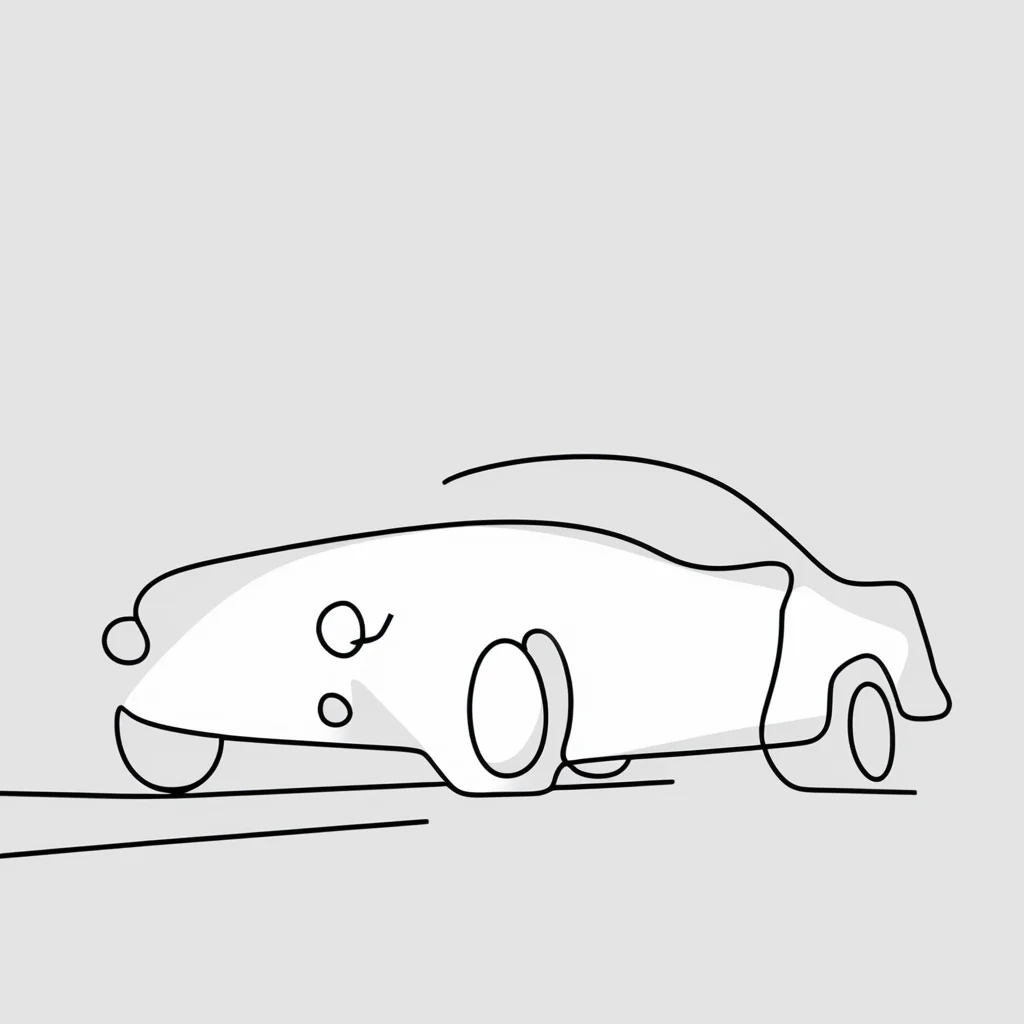 simple line car<lora:simplex:0.7>