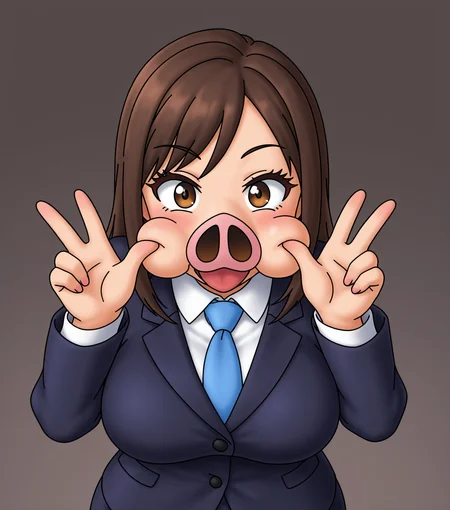 masterpiece, best quality, amazing quality, business outfit, <lora:Ore_Tomba_EvilPigs_v2:1> 3v1l, pig, pig nose, solo, masterpiece, best quality, amazing quality