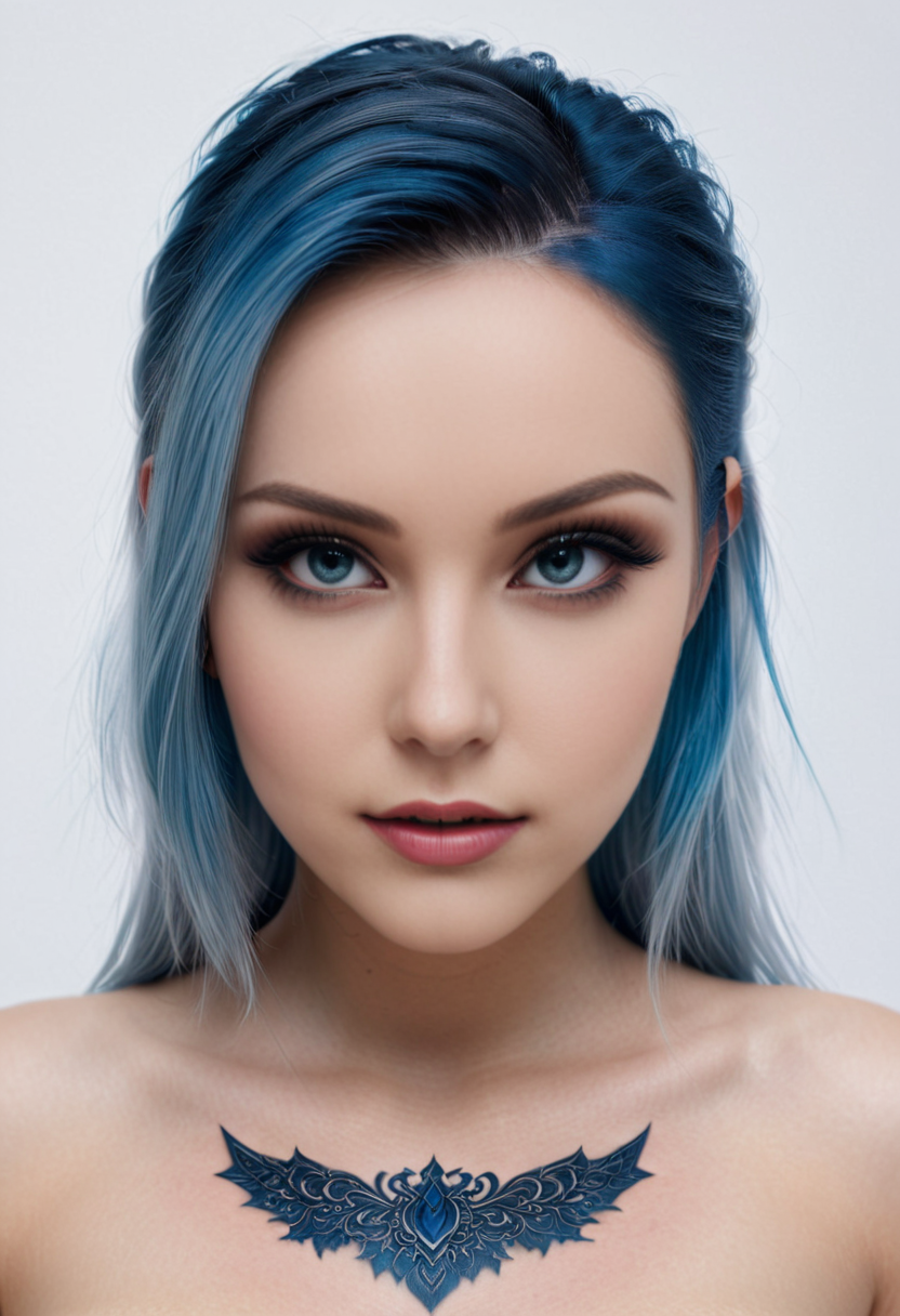 breathtaking  <lora:RavenXL:1> 1gilr, white background, gothic style, , masterpiece, award-winning, professional, highly detailed, detailed skin texture, (blush:0.5), (goosebumps:0.5), subsurface scattering, dry skin, fuzzy skin
