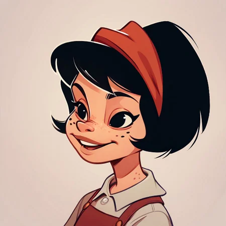 score_9, score_8_up, score_7_up BREAK Yuyito, 1girl, black hair, headband, black eyes, freckles,