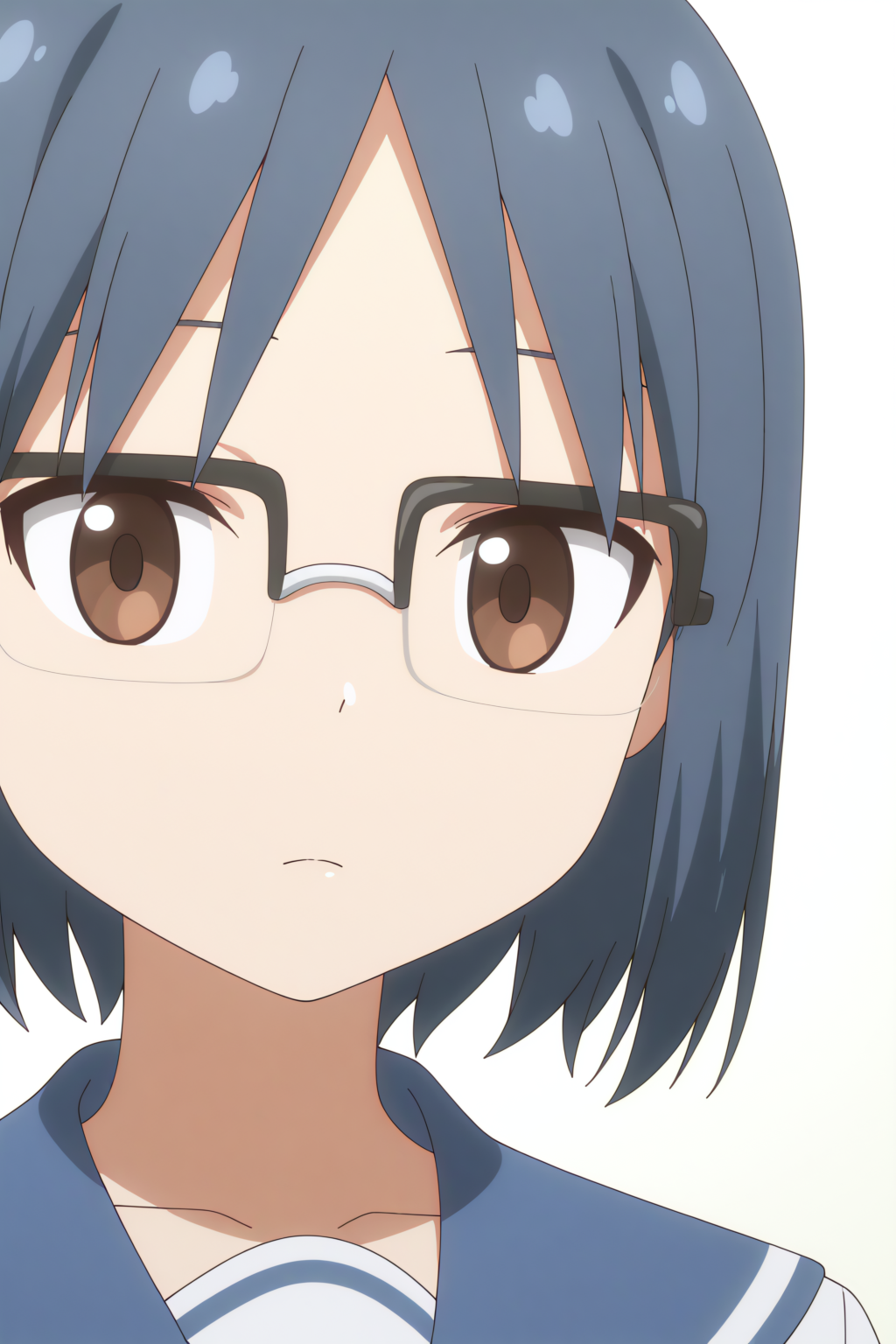 anime coloring, Aoi Satou, glasses <lora:NinKoro_-_Aoi_Satou_-_illustrious:0.8>