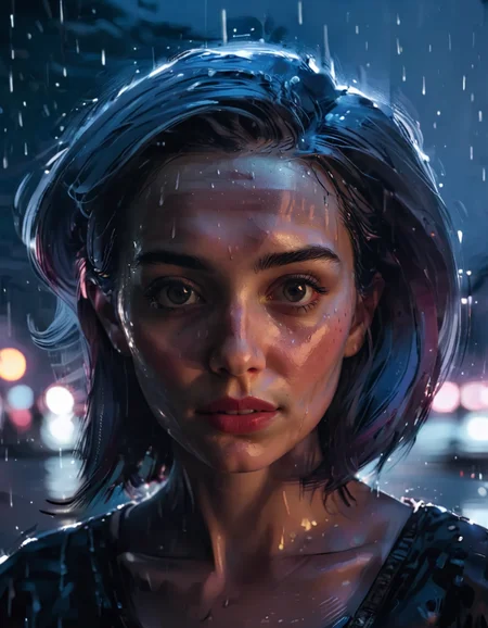 bust portrait of a girl, aesthetic pose,close view,extreme close up,facing viewer,
night,rain,,shore, 
 <lora:aenami_notags_sdxl:1>