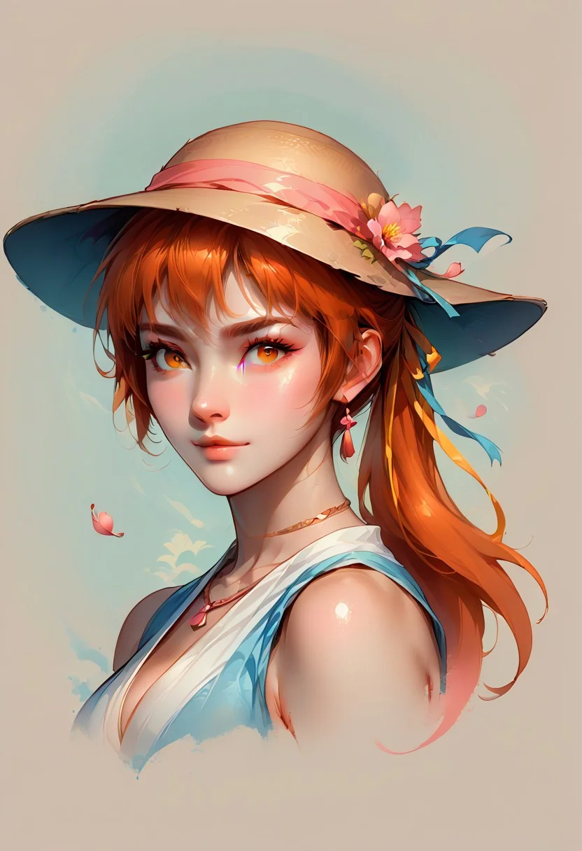 Faded Headshot, faded bottom, faded edges ,score_9,score_8_up,score_7_up,score_6_up,score_5_up,
1girl, (kasumi) from dead or alive,(ultra HD quality details), ponytail, hair ribbon, beautiful face,
White to pink sundress with lace sleeves and cherry blossoms on the skirt.
She also wears heeled sandals, a necklace with a pink gemstone, and a sunhat with a blue ribbon.
, digital illustration, disney, rule 63, full body, perfect anatomy, perfect face, butt showing esthetically, abstract beauty, beautiful, centered, looking at the camera, approaching perfection, dynamic, moonlight, highly detailed, watercolor painting, artstation, concept art, smooth, sharp focus, illustration,
close up, upper body, huge breasts, portrait,