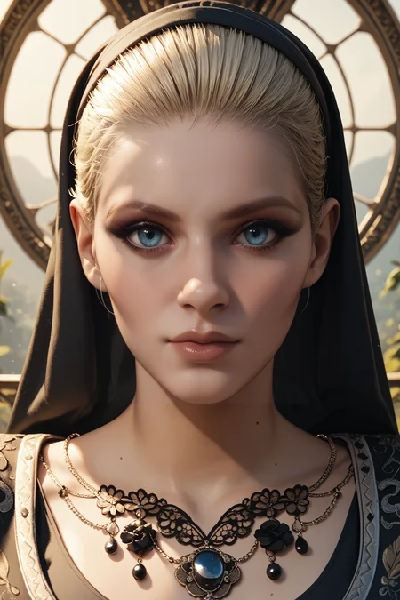 score_9, score_8_up, score_7_up,
<lora:REVMiranda:0.8>
REVMiranda, 1girl, blonde hair, short hair, blue eyes, veil, looking at viewer, portrait