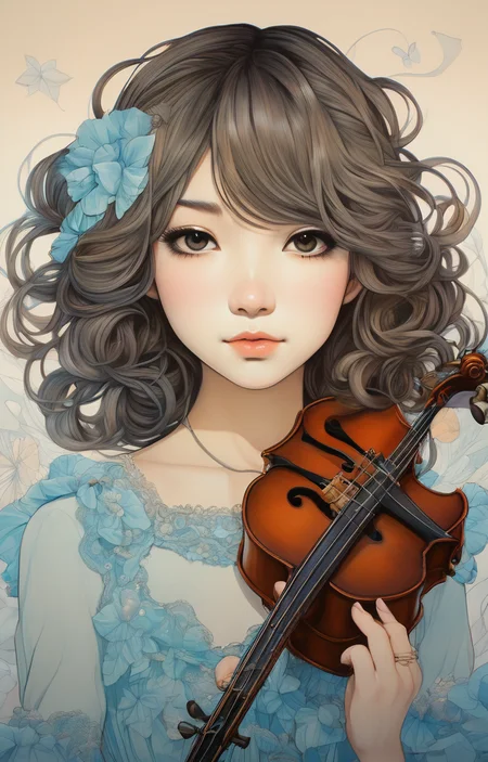 masterpiece,best quality,<lora:tbh280-sdxl:0.9>,illustration,style of Audrey Kawasaki
portrait of idolmaster cinderella girls,