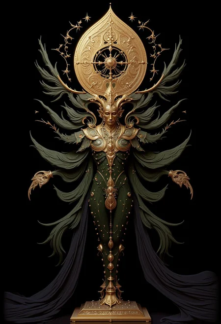 Stunning beautiful, masterpiece, best quality, extremely detailed photo, super realistic photo, dramatic photo, spiritual, astrological sign aries, golden symbol, golden aries, victorian style, black background, detailed, best quality, highly detailed portrait, high quality, 34K uhd, masterpiece, high detail, 8k
