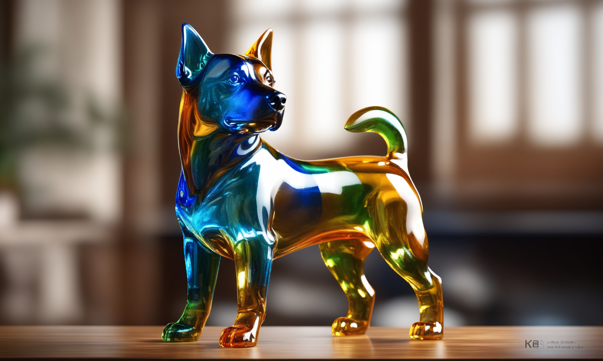 <lora:colouredglazecd_xl-000006:0.6>, a statue of a dog made of glass in office scene, full body, colorful theme, (transparent:1.3, see-through:1.3), colouredglazecd_xl, indoors, chinese zodiac, wooden table, cutie, cute, still life, animal statue, front view, facing viewer, looking at viewer, (Unbelievable Digital Artwork:1.3), fine art, CGSociety, ArtStation, master works, 8K,HDR,UHD,masterpiece,best quality,highly detailed,emotional,harmonious,high budget,moody,epic,gorgeous,high resolution,perfect lighting,finely detail,extremely detailed,ultra detailed,realistic,photorealistic,huge filesize,photographic,real,wallpaper,moody lighting,volumetric lighting,reality ray tracing
