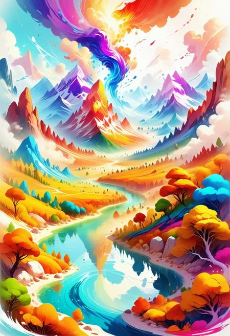 video game concept art, 2d game art, concept art, landscape , Smoky Conditions, Cleancore, geometric patterns, located artistic, sharp focus, gorgeous, dynamic dramatic beautiful full taking, pure, beautiful composition, cool colors