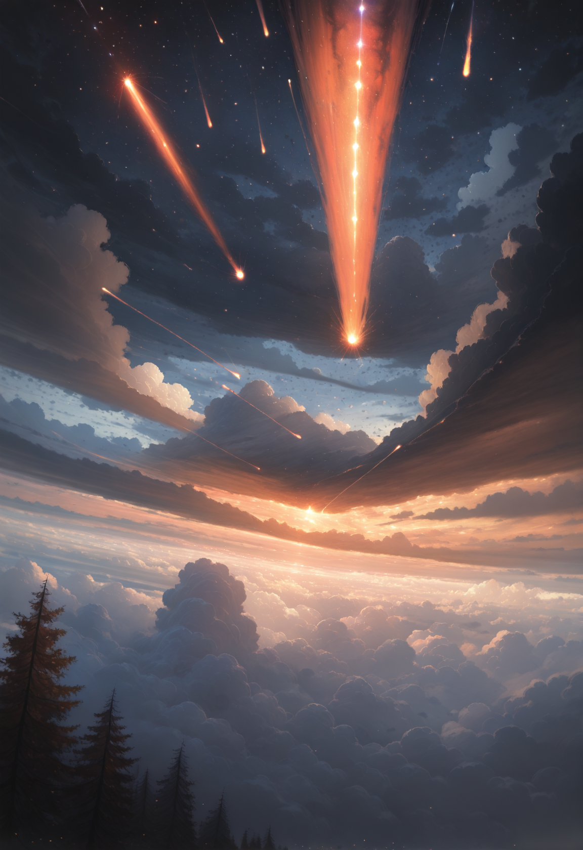 scenery, outdoors, cloud,  sky,  cloudy sky, tree, no humans,  meteor,  falling,  from_afar
<lora:11Ri-MIX_a2-000013:1> rimixa, masterwork, masterpiece, best quality, dynamic lighting , dynamic pose,,  dynamic angle, , , , (lineless), detailed, <lora:Detailer_NoobAI_Incrs_v1:0.5>, ,  depth of field, dynamic lighting, blurry, cheekbones, aged up, (realistic:1.2)
<lora:zy_illustrious_Realism_Enhancer_v1:0.25>, lips, nose