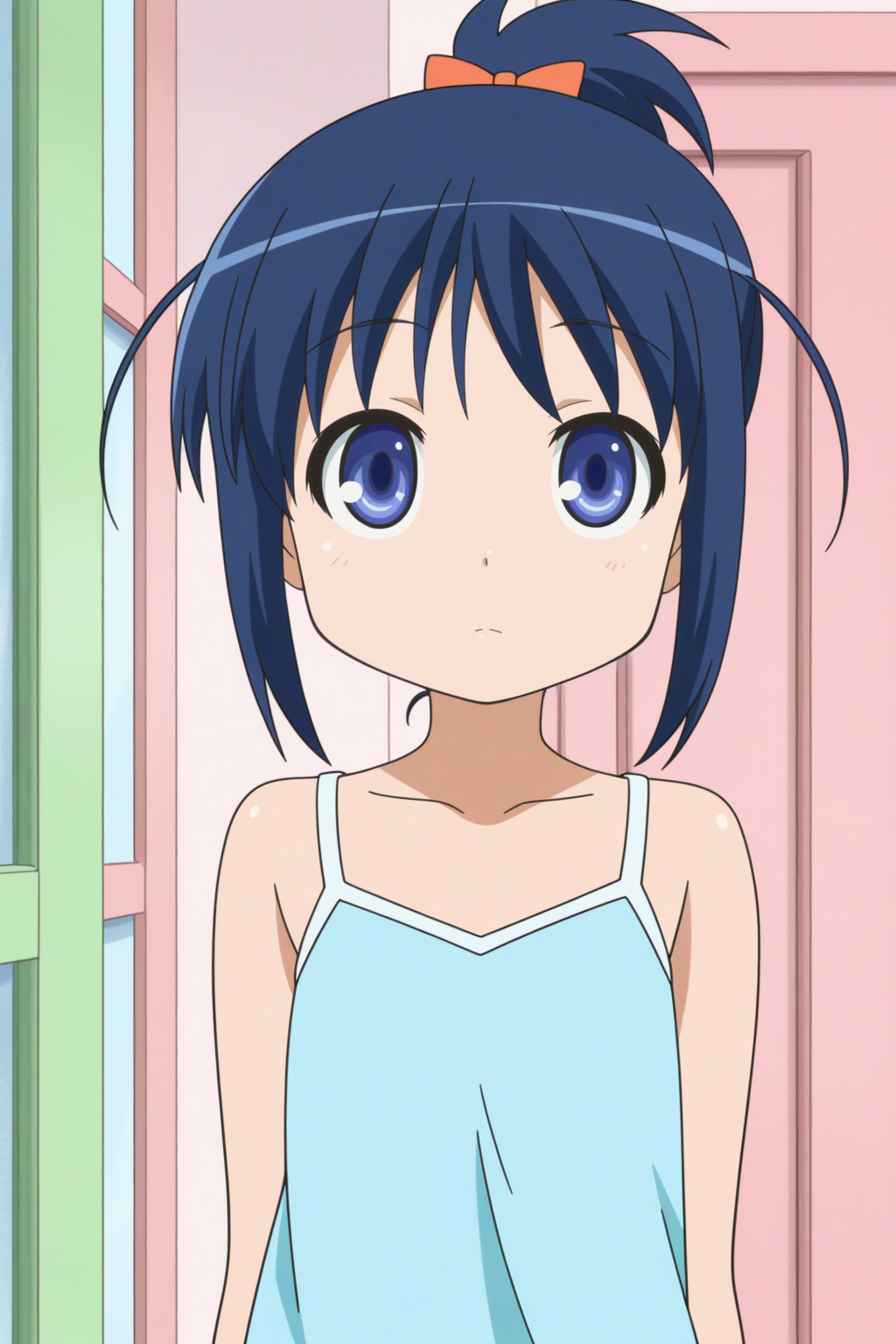 asuha touhara, anime coloring, front view <lora:Astarotte_no_Omocha_-_illustriousv0:0.8>