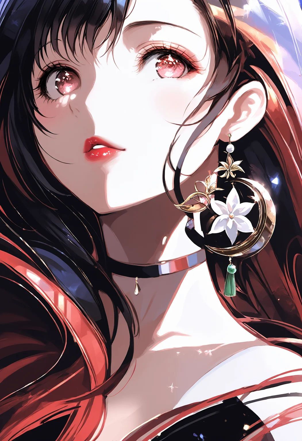 score_9, score_7_up,source_anime,rating_explicit,uncensored,anatomically correct,best perspective BREAK
 <lora:O_Hyatsu_4:1> o hyatsu 4 style
1girl, tifa lockhart, long hair, lipstick, looking at viewer, black hair,