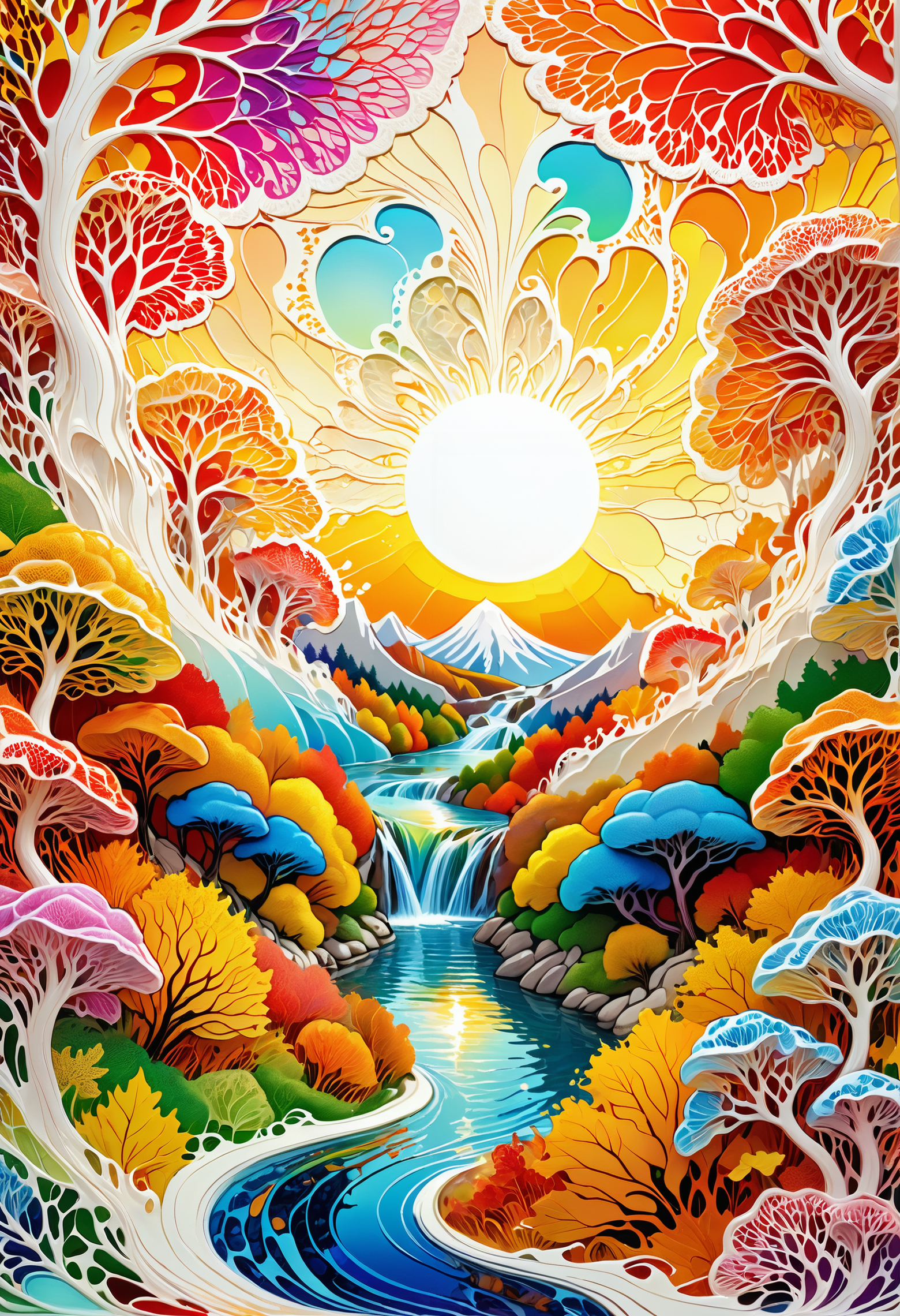 delicate, brush pen art, warm golden hour lighting, Made Of Lace,  loop lighting, Stimulating, Colorful, highly complex, ambient illumination, rich vivid colors, beautiful detailed, quality color intricate, Jed-Splash, colourful, <lora:ColourfulStyle:0.7>