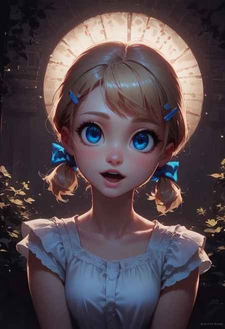 score_9, score_8_up, score_7_up, 1girl, cute, short pigtails, head tilt, open mouth, cute, blue eyes, 
highly detailed, intricate, zzCitronCAT, dynamic lighting,