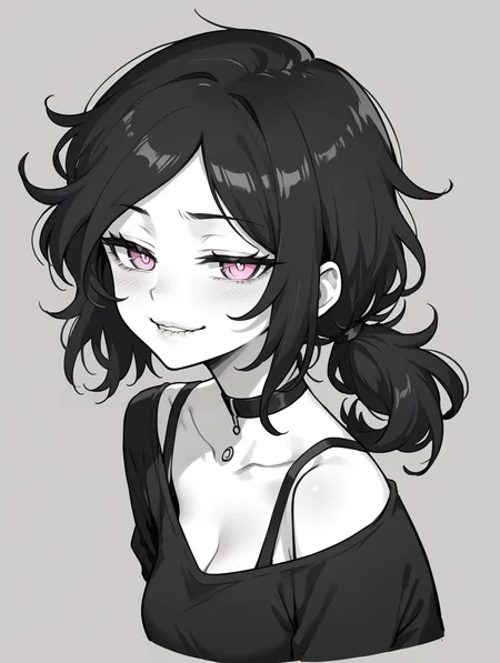 score_9, score_8_up, score_7_up,source_anime,BREAK, monochrome,
Ashley_graves, pale skin, half-closed eyes, seductive smile, biting own lip, head tilt,
simple background,
<lora:Ashley_graves:1>