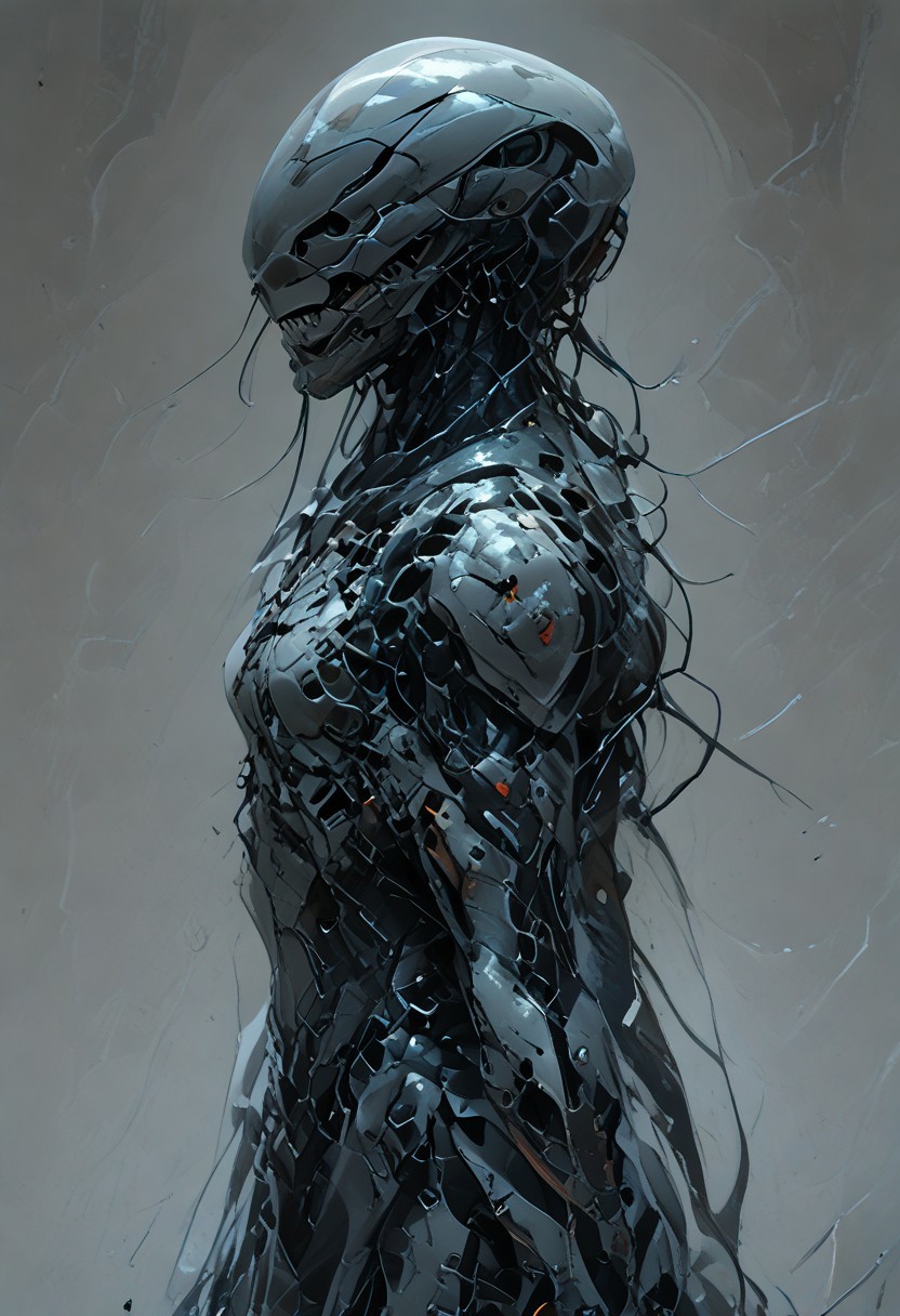 score_9, score_8_up, score_7_up, best quality, robot man, solo, mcnm, tactical helmet, teeth parts, yellow Streamlined tactical armor, armor made of snake scales, snake scales,
snake_hybrid, snake scale patterned, standing, complementary color background, mix of colors psychedelic background,SCLPT, sculpture style,realistic,snake_hybrid.marble skin,armor made of snake scales