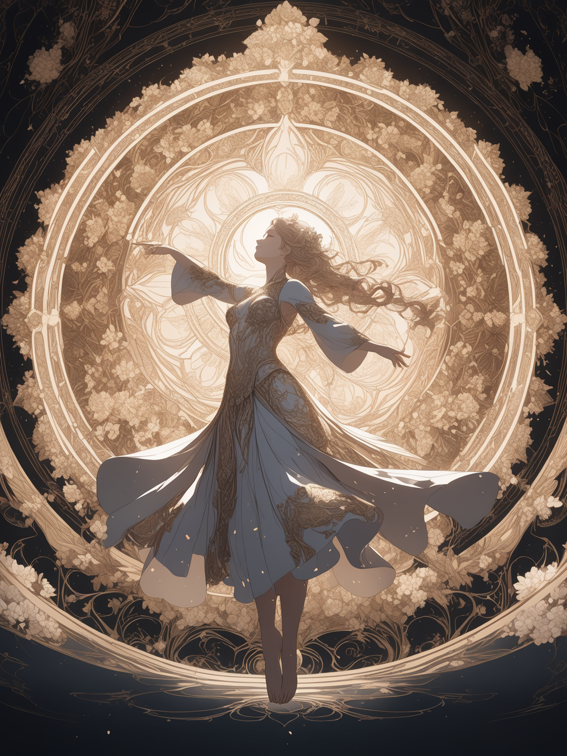 a stunning art, abstract, flowery, predominantly white, dynamic pose, centered, key visual, intricate, highly detailed, breathtaking beauty, precise lineart, vibrant, comprehensive, cinematic<lora:xl_more_art-full_v1:0.5>
