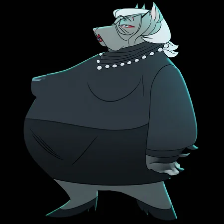 Helluva boss, Hellhound, Mature woman, MILF, Gmilf, mature female, Saggy hellhound lady