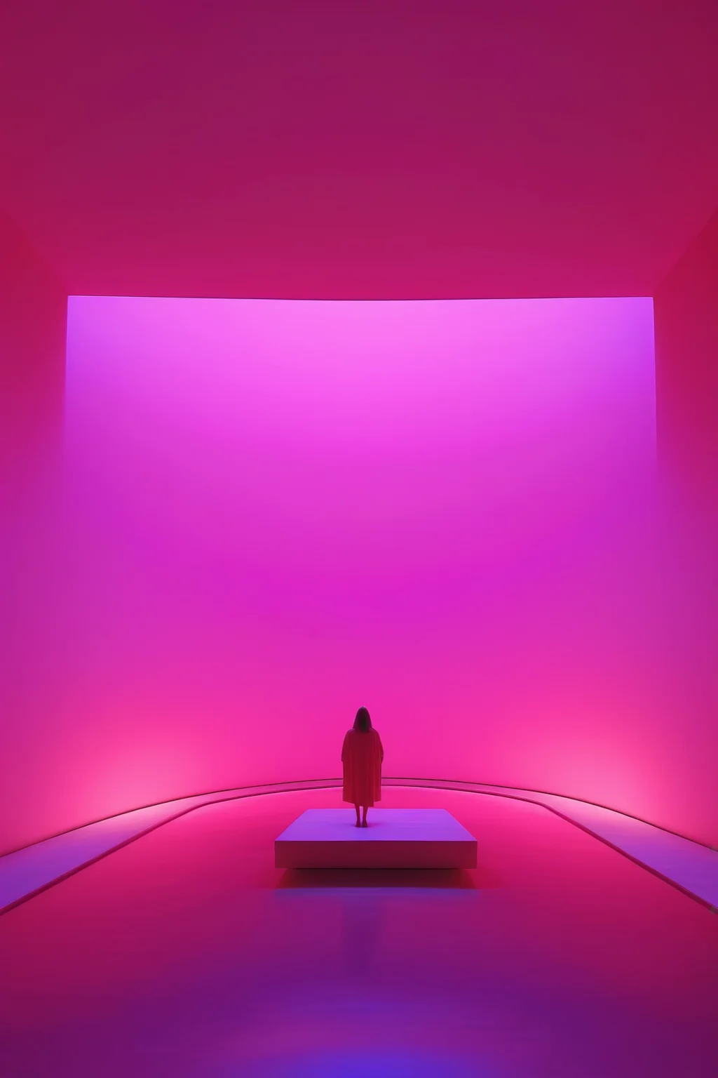 <lora:James Turrell Style:1>James Turrell Style - Capture a realistic photograph of a James Turrell exhibit