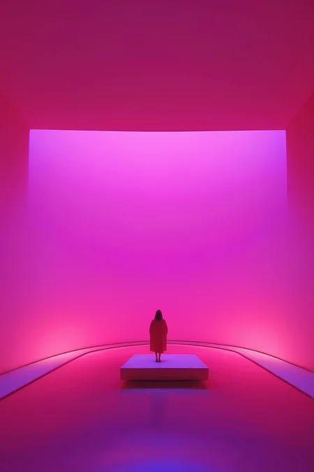 <lora:James Turrell Style:1>James Turrell Style - Capture a realistic photograph of a James Turrell exhibit