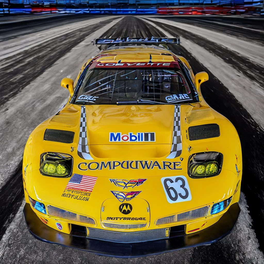 Chevrolet Corvette LM-GT C5,UHD, retina, masterpiece, anatomically correct, textured skin, super detail, best quality, award winning, 8k, ultra-sharp
