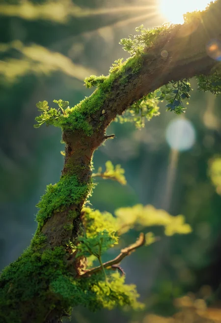score_9, score_8_up, score_7_up, forest, tree, branch, moss, sunny, lens flare, close-up, highly detailed, film grain, <lora:zy_Realism_Enhancer_v2:0.9>