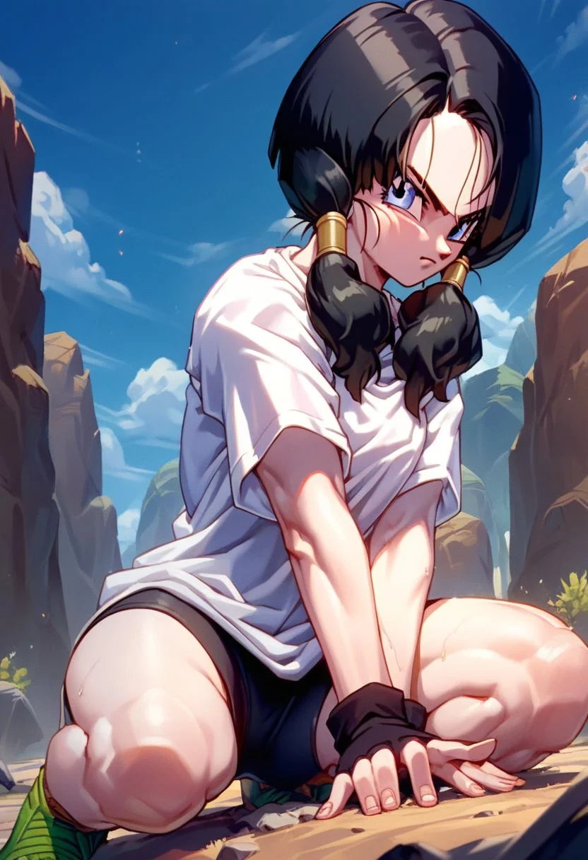score_9, score_8_up, score_7_up,source_anime, Vvvidddeell, desert background, looking upset at the viewer