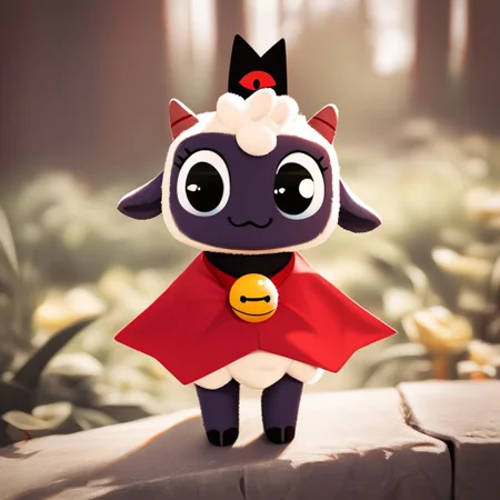 score_9, score_8_up, score_7_up, pikaole no humans animal focus, (cult of the lamb:1.05), fur, full body solo blurry background, cute rating_safe source_furry, (dynamic pose:0.5), pikaole, source_photorealistic